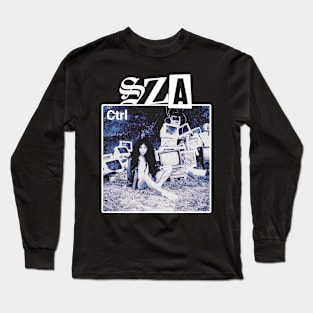 SZA - CTRL - Vintage VHS Style Long Sleeve T-Shirt